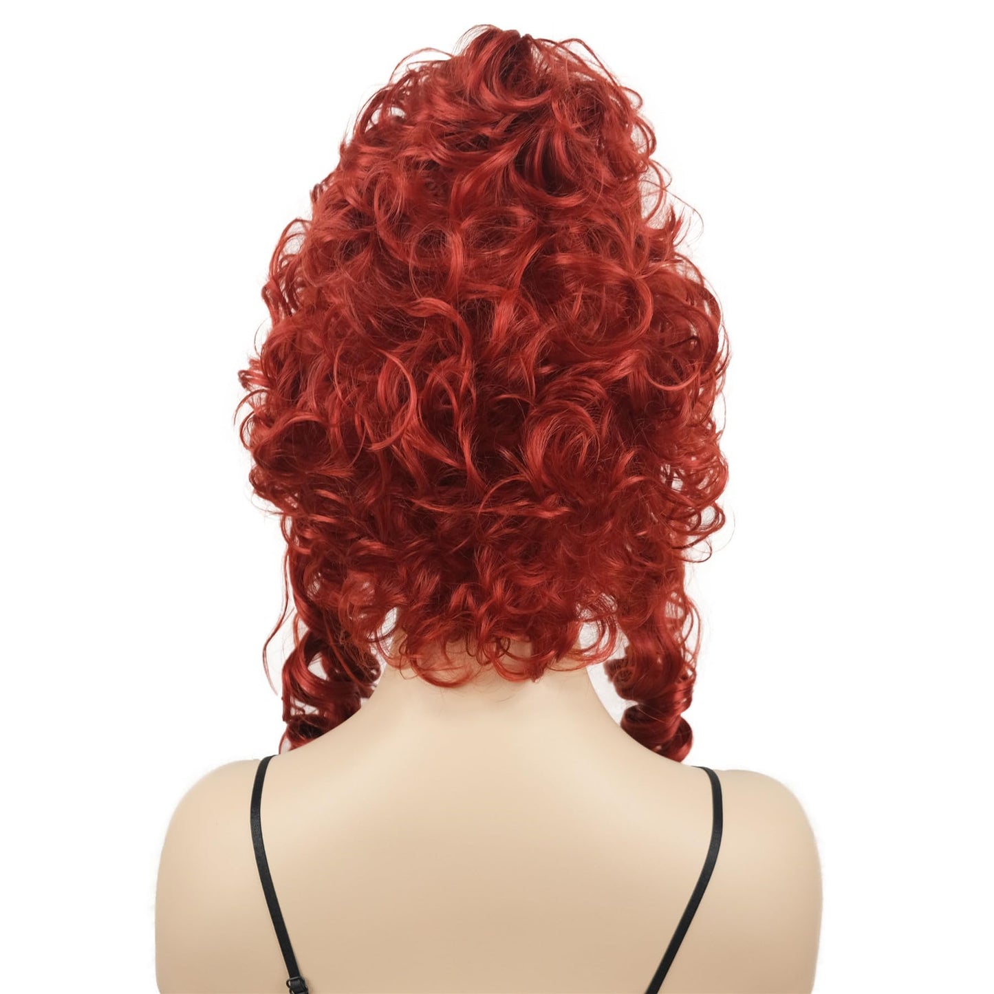 Aimole Red Curly Wigs for Women Beehive Wig Vintage Queen Halloween Costume Cosplay Party Hair