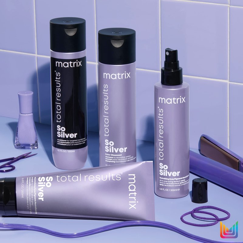 Matrix Total Results So Silver Conditioner | Hydrates Dull, Blonde & Silver Hair | For Color Treated Hair | 1.7 Fl. Oz