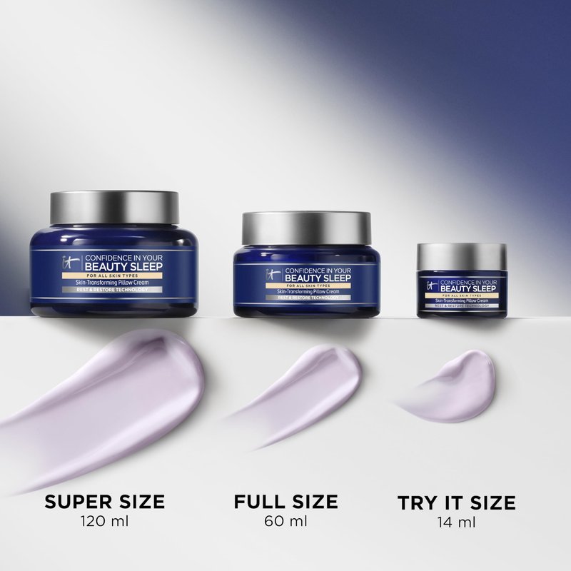 IT Cosmetics Confidence in Your Beauty Sleep - Anti-Aging Night Cream - Visibly Improves Fine Lines, Wrinkles, Dryness, Dullness & Loss of Firmness - With Hyaluronic Acid - 0.47 fl oz