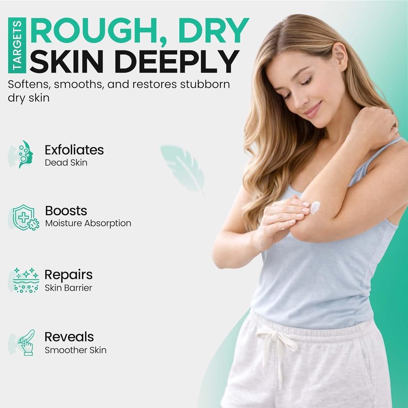 Urea Gel 40% with Tea Tree & Coconut Oil - Intensive Moisturizing Exfoliating Gel for Dry Skin | 8 oz