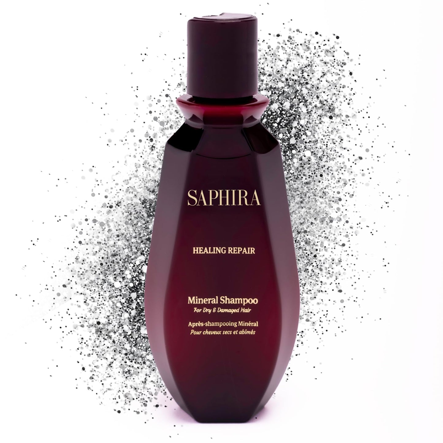 Saphira Healing Repair Shampoo with Dead Sea Minerals – Hydrating Shampoo for Dry & Damaged Hair – Sulfate Free Professional Hair Care 3oz / 90ml
