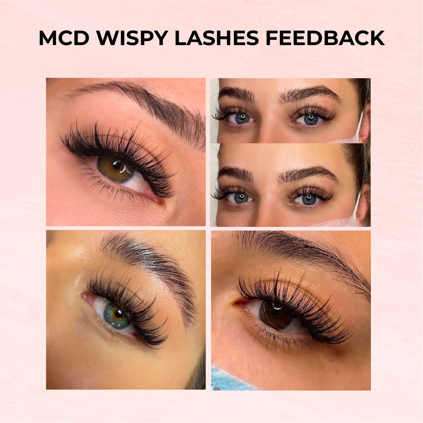 MDC LASHES 1000fans Promade Wispy Lash Extension Volume Lashes 0.05-0.07 Thickness, C/D/CC Curl, 8-18mm Loose Fans False Eyelashes 5D 7D 9D for Fluffy Eyelash Cluster (7D-0.07-C 10mm)
