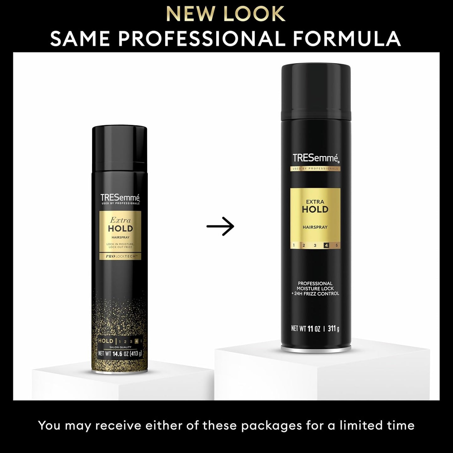 TRESemmé Extra Hold Hairspray - Pro Lock Technology for 24-Hour Frizz Control | 11 Fl Oz