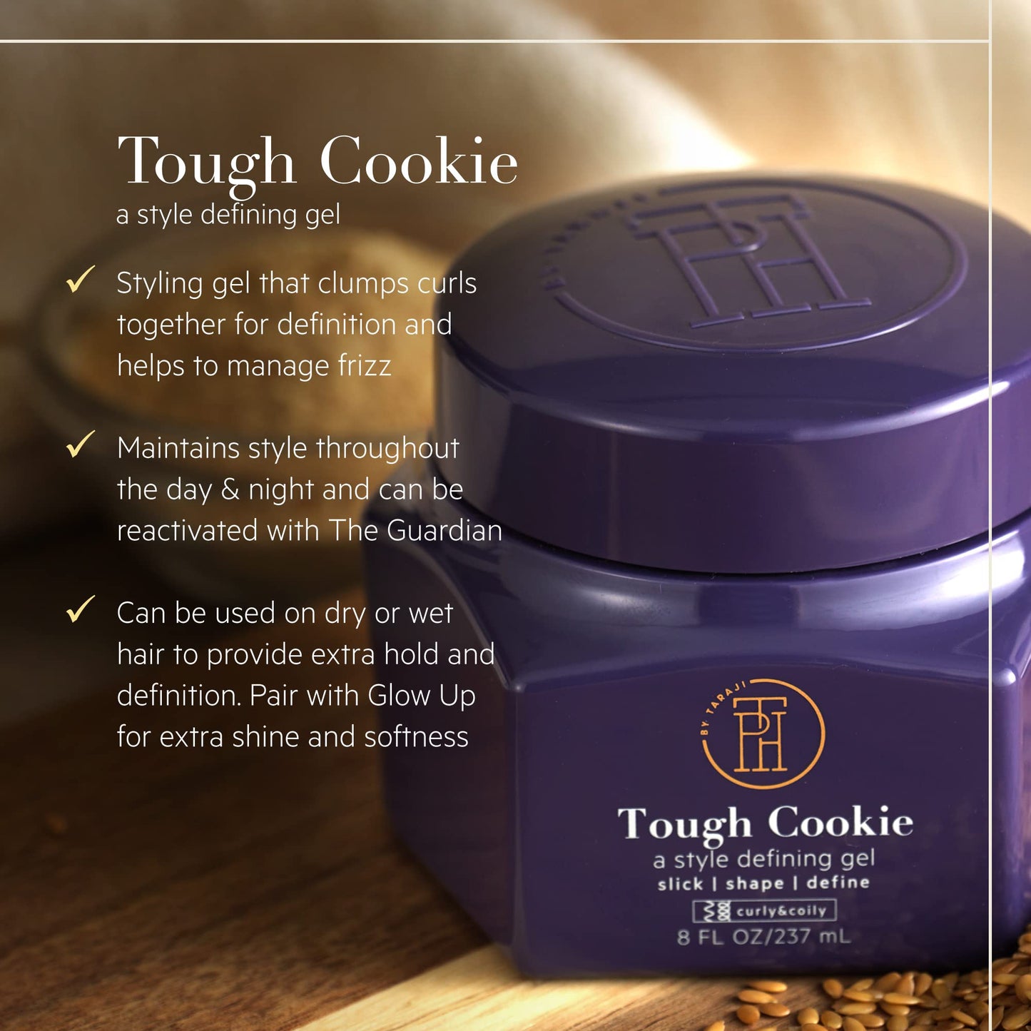 TPH by Taraji Tough Cookie Super Hold Gel ? 8oz (Pack of 2)