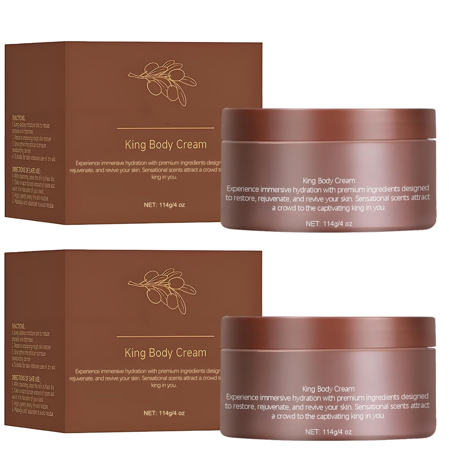 WOJJ Body Butter for Men with Shea & Mango Butters | Daily Moisturizing Cream for Soft Skin | Non-Greasy Formula | 3.52 oz (2)