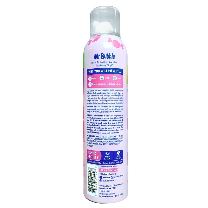 Mr. Bubble Original Foam Soap, Bubblegum Scent, 8 OZ, pack of 6