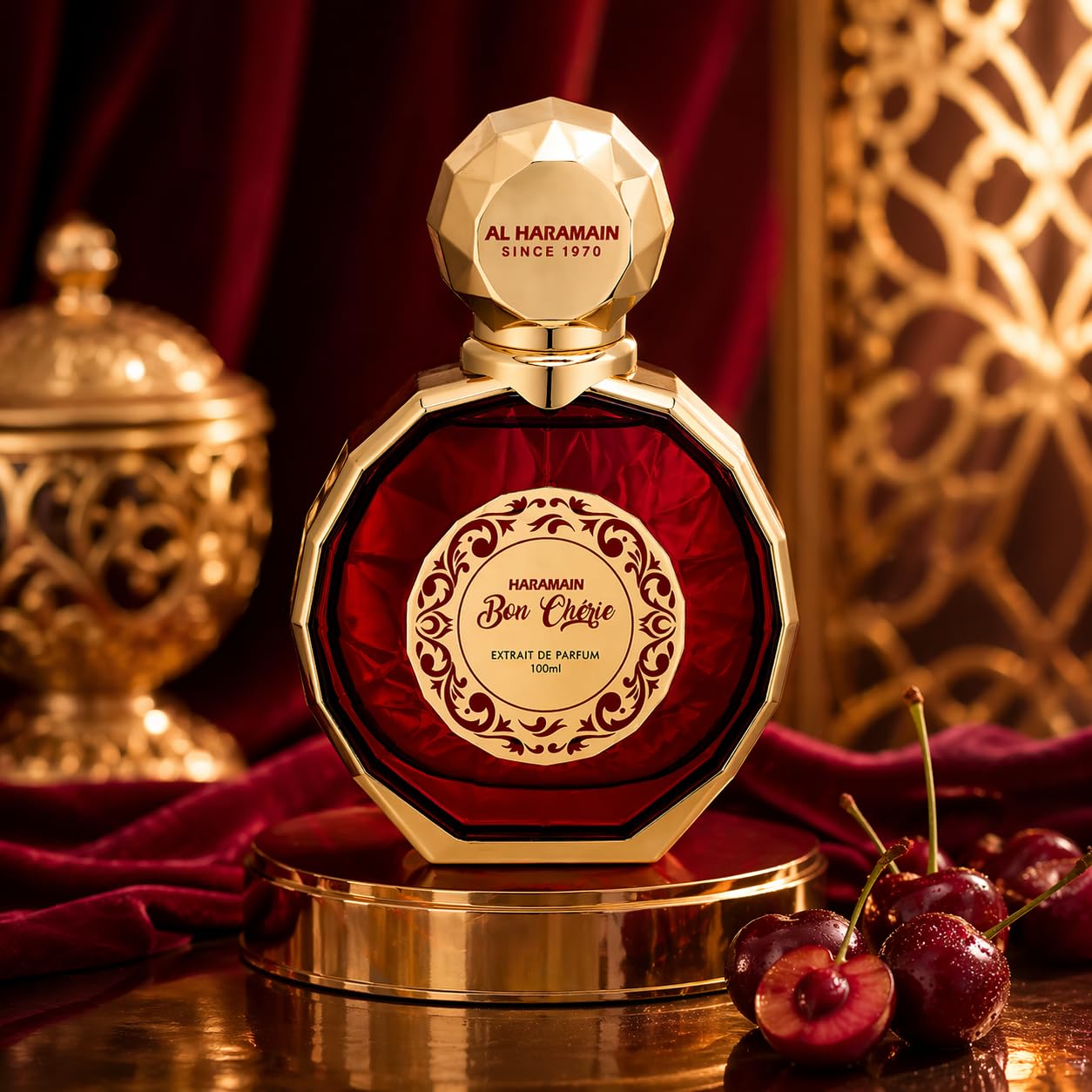Al Haramain Bon Cherie Red Extrait De Parfum Spray for Women, 3.4 Ounce
