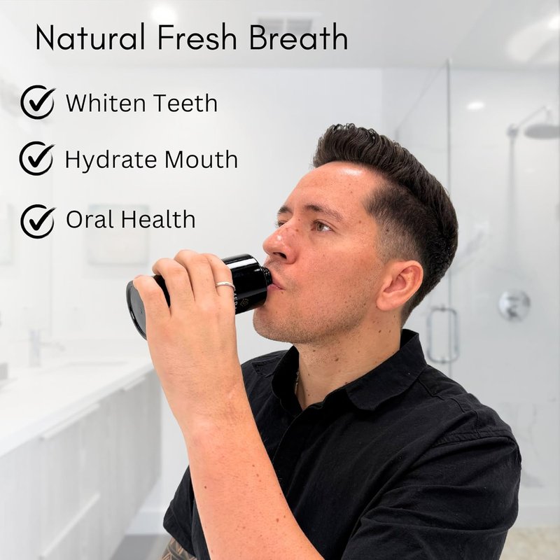 Coconut Oil Pulling Mouthwash - Natural Teeth Whitening & Gum Care | Ayurvedic Clove & Grape Seed Oil - 6.8oz