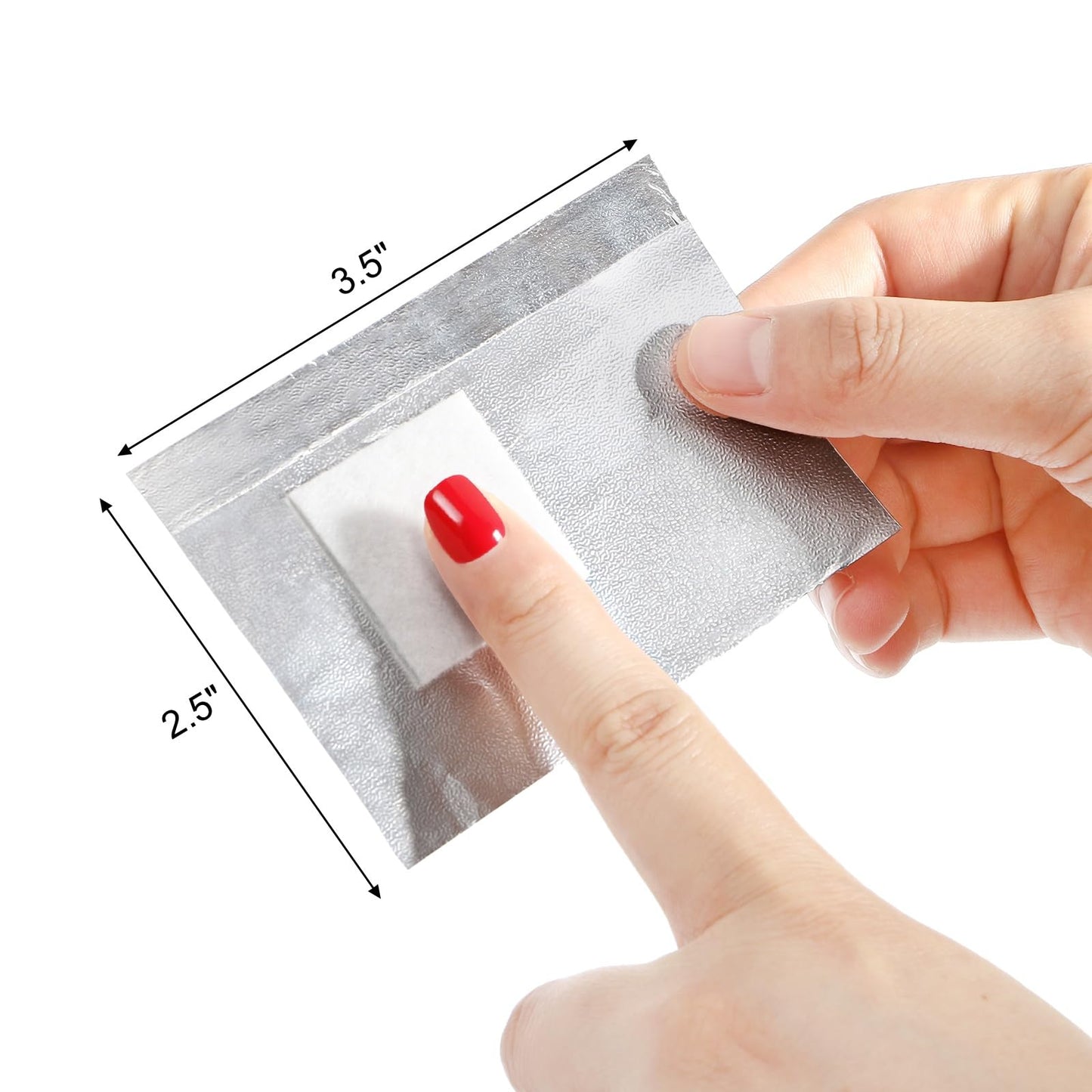 ZEAYEA 800 Pcs Nail Polish Remover Foil Wraps, Lint Free Nail Foil Wraps Soak Off Cotton Pads, Gel Nails Polish Wrap Removal Tool for Salon and Home Use
