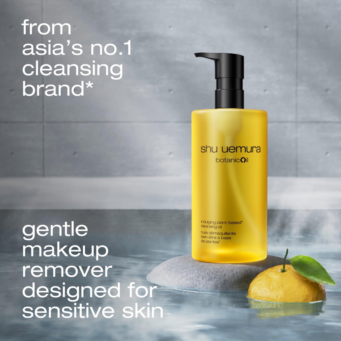 Shu Uemura Botanicoil Indulging Cleansing Oil, Makeup Remover and Facial Cleanser Infused with Plant Extracts, Suitable for Sensitive Skin, 1.7 Fl. Oz.