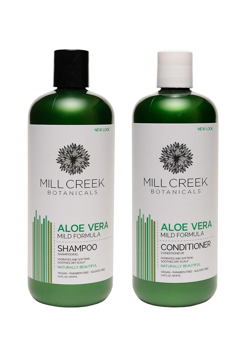 Aloe Vera Shampoo and Conditioner Bundle | Moisturizing Hair Care Set - 14 Oz Each