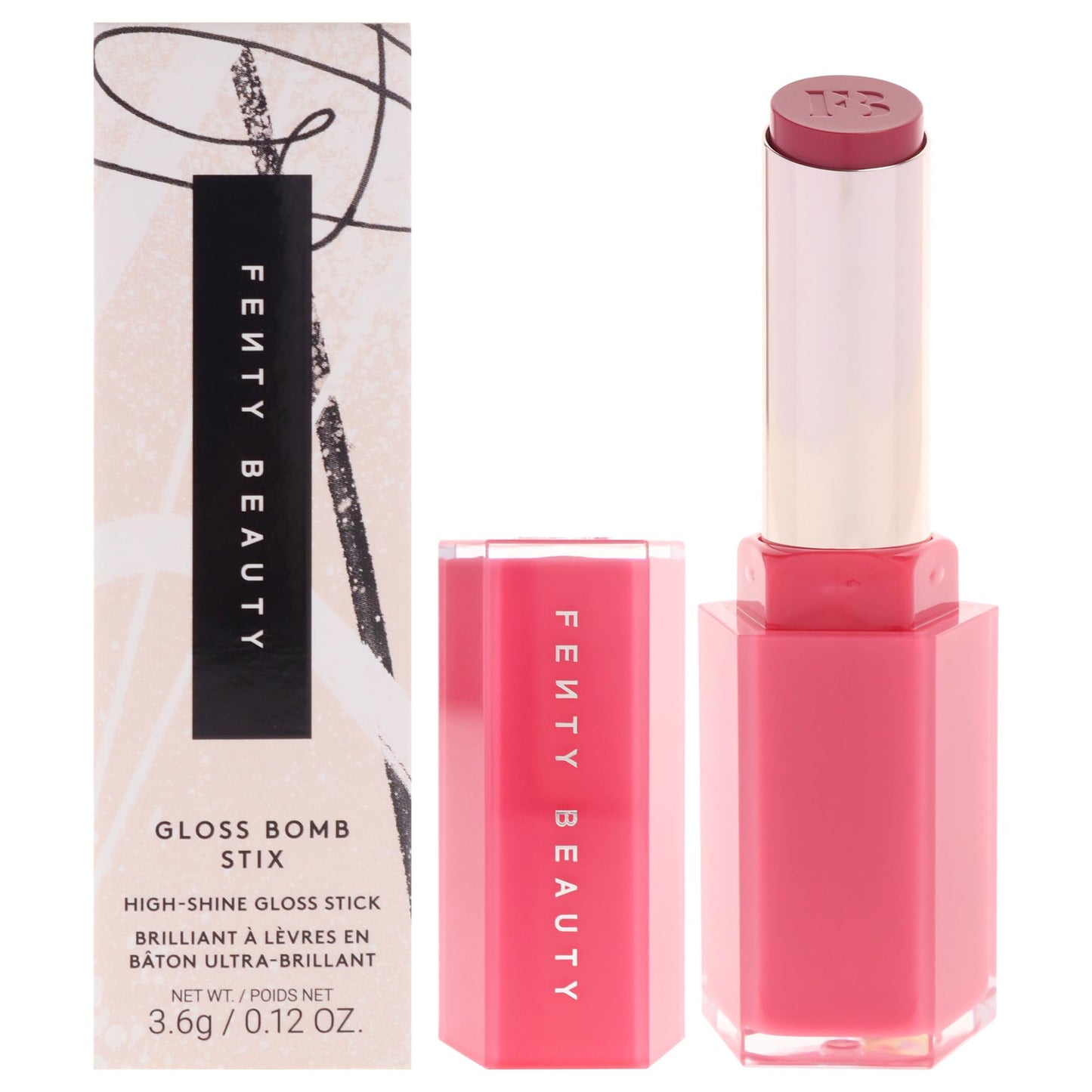 Gloss Bomb Stix High Shine Gloss - 05 High Biscus by Fenty Beauty for Women - 0.12 oz Lipstick