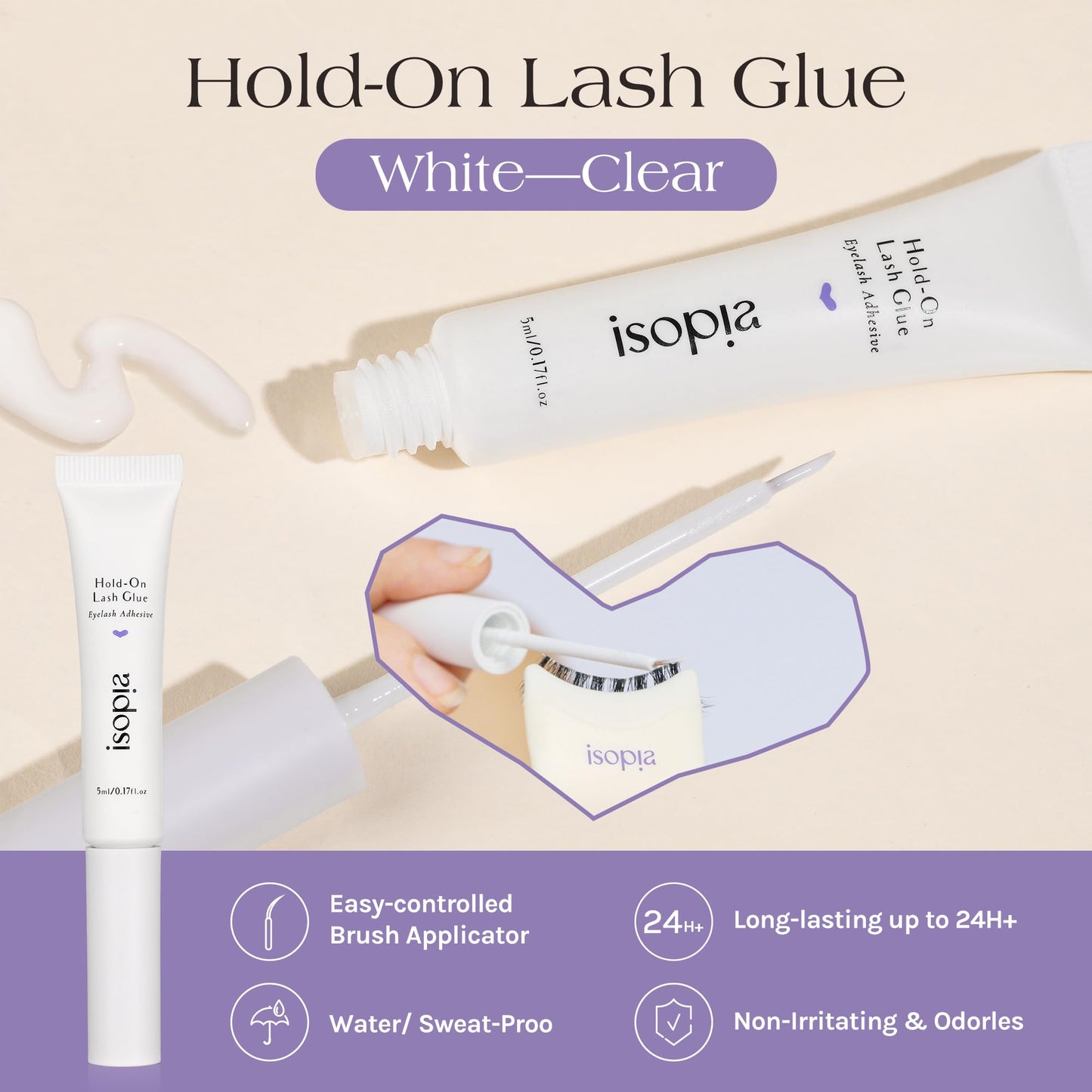 ISOPIA Fake Enyelashes,False eyelash,False Eyelash kit,best fake eyelashes,Wearing Starter Friendly Kit,Reusable,Cruelty-Free, Contact Lens Friendly