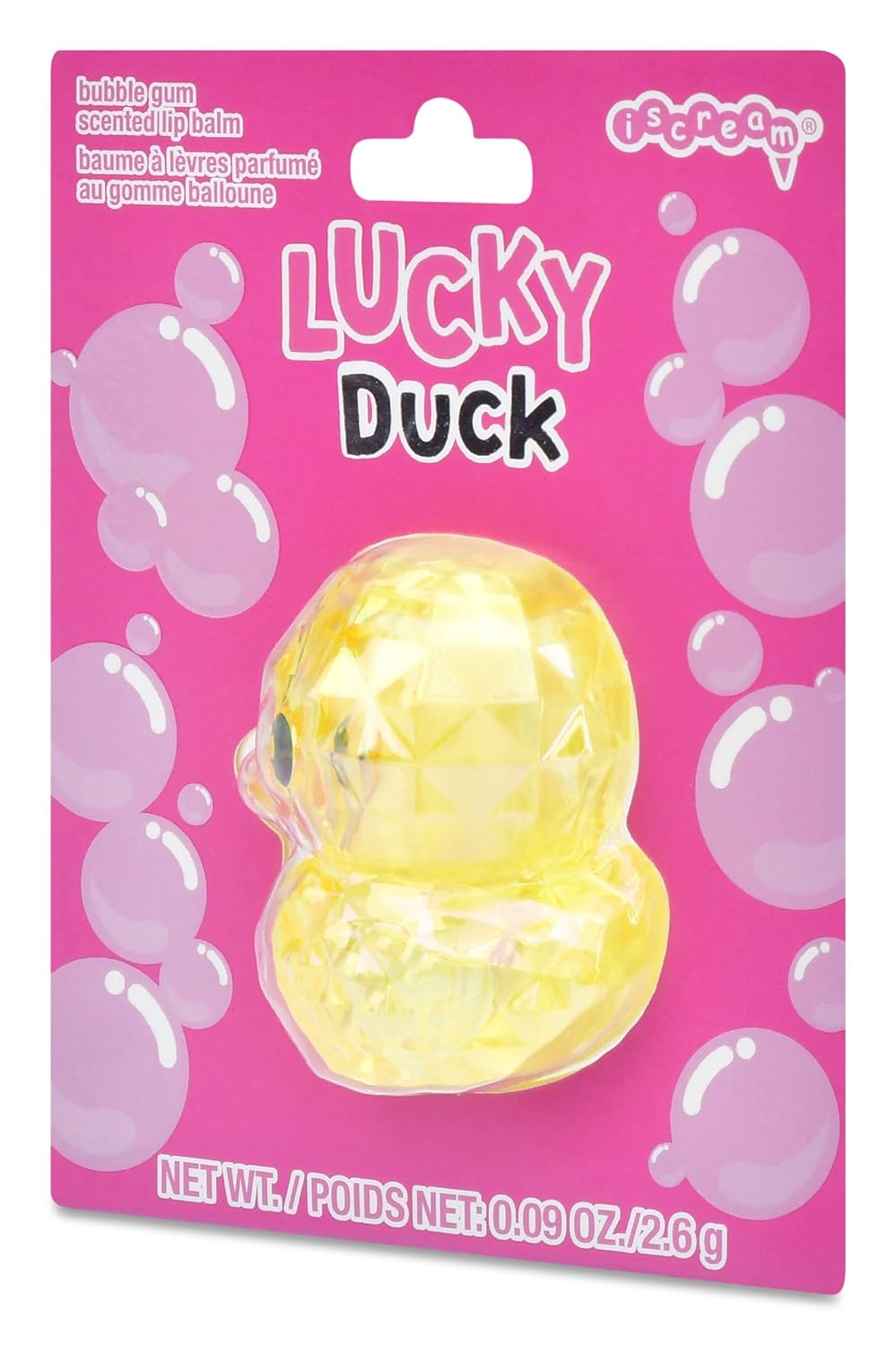 Lucky Duck Shaped Bubble Gum Scented Lip Balm | Moisturizing & Fun for Kids