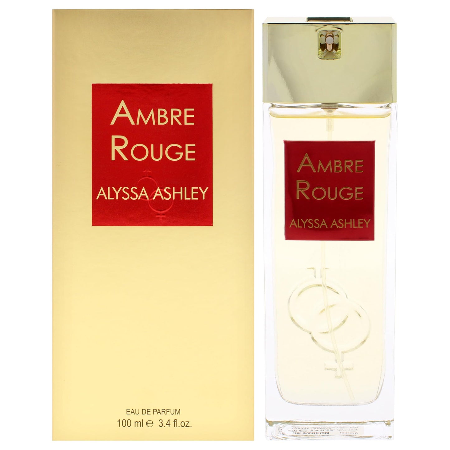 Alyssa Ashley Ambre Rouge - Perfumes for Women and Cologne for Men - Mens Cologne with Pepper, Citrus, Floral, and Fruit Notes - 3.4 oz EDP Spray