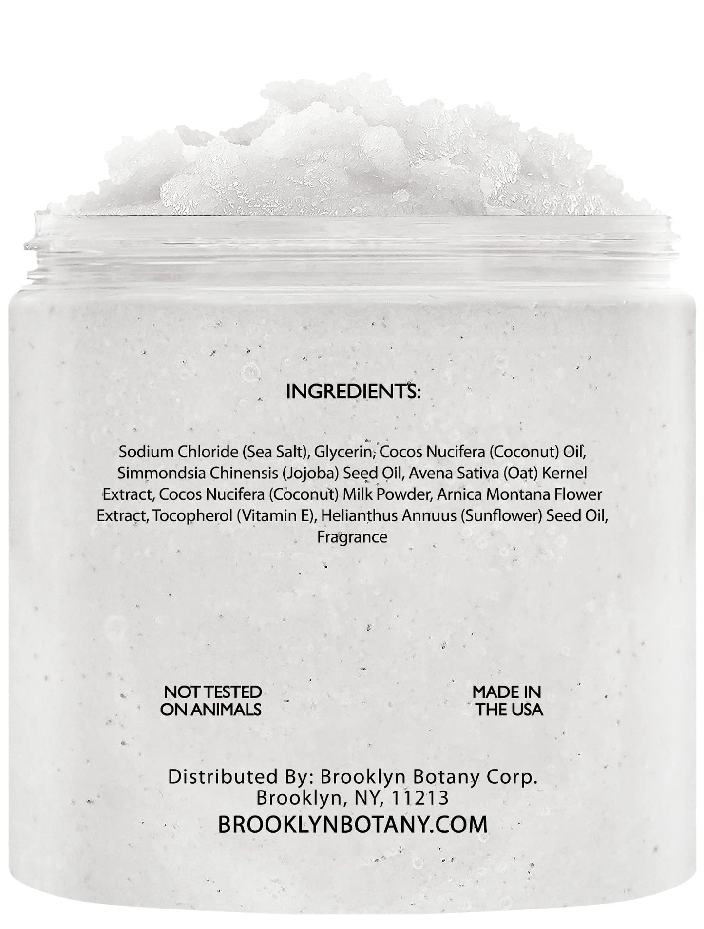 Brooklyn Botany Brown Sugar & Coconut Milk Body Scrub Set – Exfoliating and Moisturizing Face, Body, Hand & Foot Scrubs – 2 x 10 oz