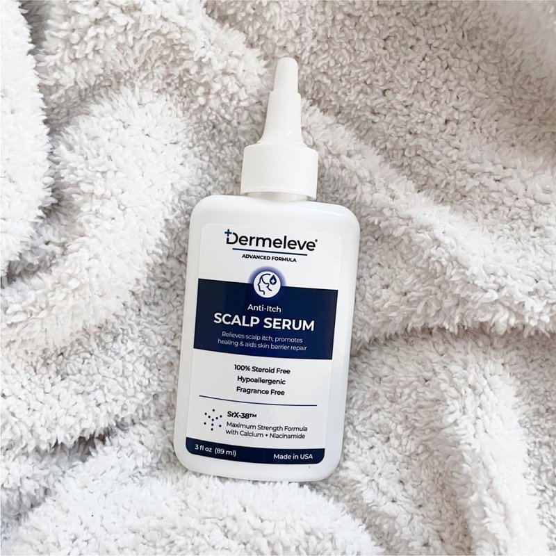 Dermeleve Scalp Serum for Neuropathic Itch, Sebborheic Dermatitis & Scalp Psoriasis | Dry Itchy Leave In Scalp Treatment | Quick Absorbing, Moisturizing & Non-Greasy (1 Pack)