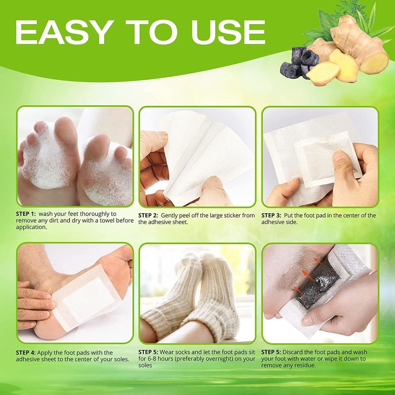 AOSORW Foot Care Pads - Daily Use Foot Patches - Easy-to-Apply Adhesive Pads for Personal Foot Care Routine - (Green, 100 Pads)