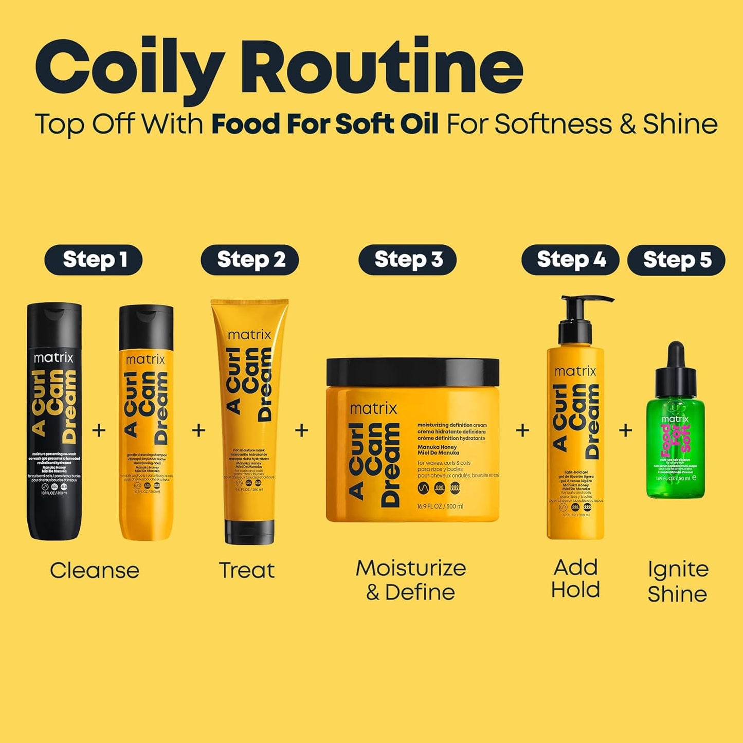Matrix Curl Can Dream Deep Cleansing Shampoo - Clarifying Formula for Curly & Coily Hair | Silicone-Free, Preserves Curl Pattern