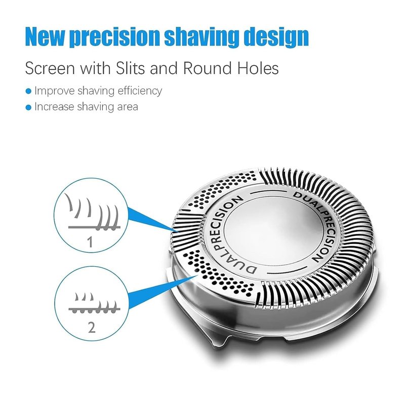 HQ8 Replacement Shaver Heads for Philips Norelco | Compatible with PT720-730, AT811, AT830 (3 Pcs)
