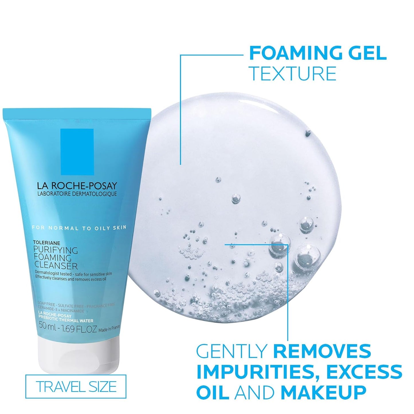 La Roche-Posay Toleriane Face Moisturizer - Ceramide & Niacinamide Cream for All Skin Types | Fragrance-Free Hydration