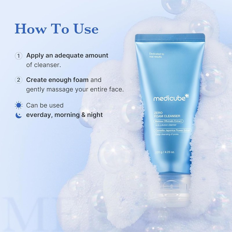 Medicube Home Care Duo - Flawless Skin Set with Zero Pore Blackhead Mud Mask & Foam Cleanser for Sensitive Skin