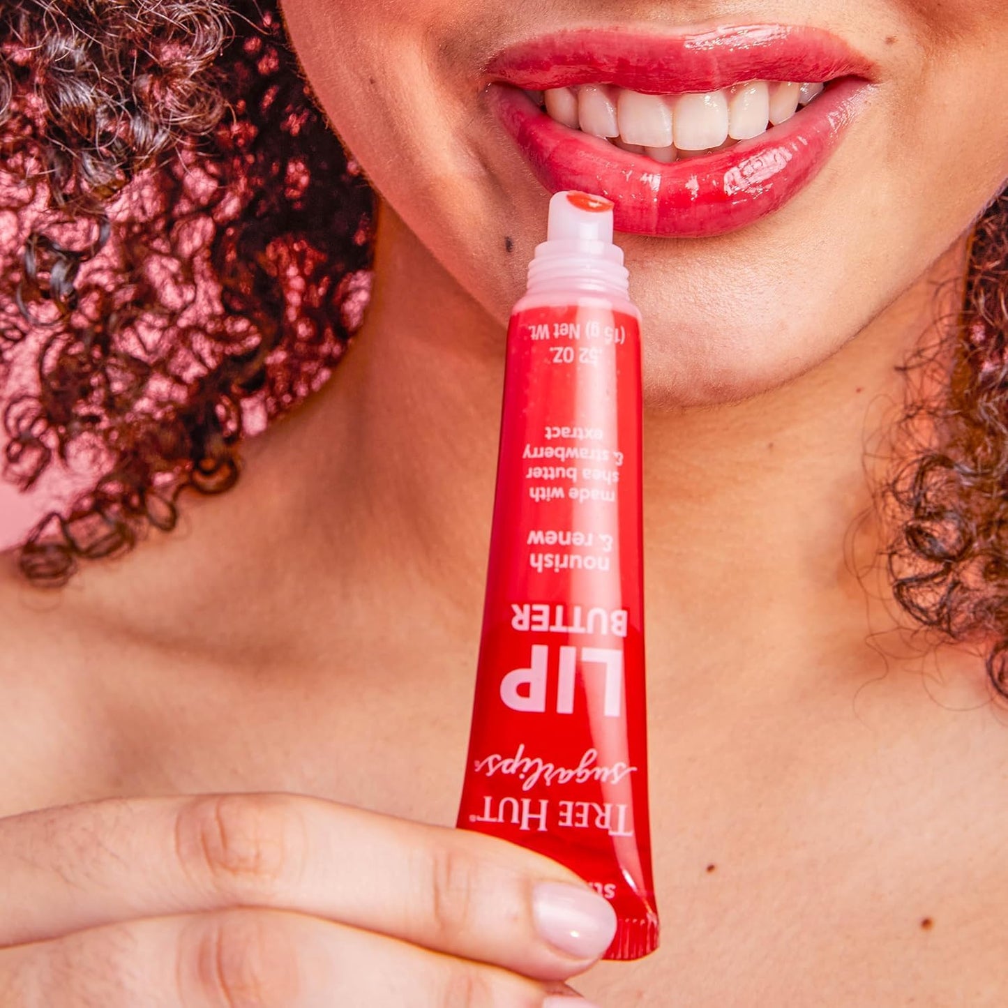Tree Hut Strawberry Sugarlips Lip Butter, Hydrating Lip Care for Soft, Smooth & Nourished Lips, 0.52 fl oz