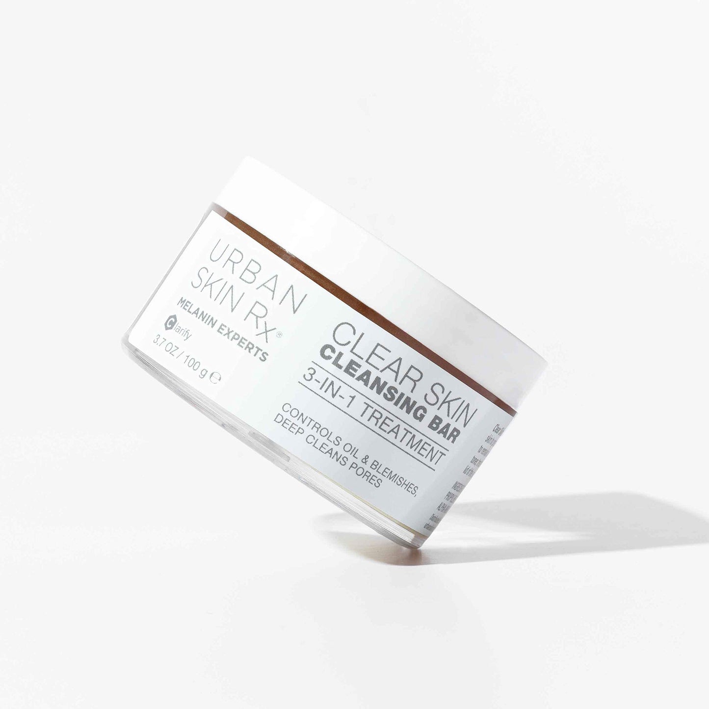 Urban Skin Rx Clear Skin 3-in-1 Daily Treatment Cleansing Bar, Exfoliator + Clarifying Mask, Reduces Excess Oil, Clears Clogged Pores, Improves Appearance of Blemishes & Prevents Breakouts, 3.7 Oz