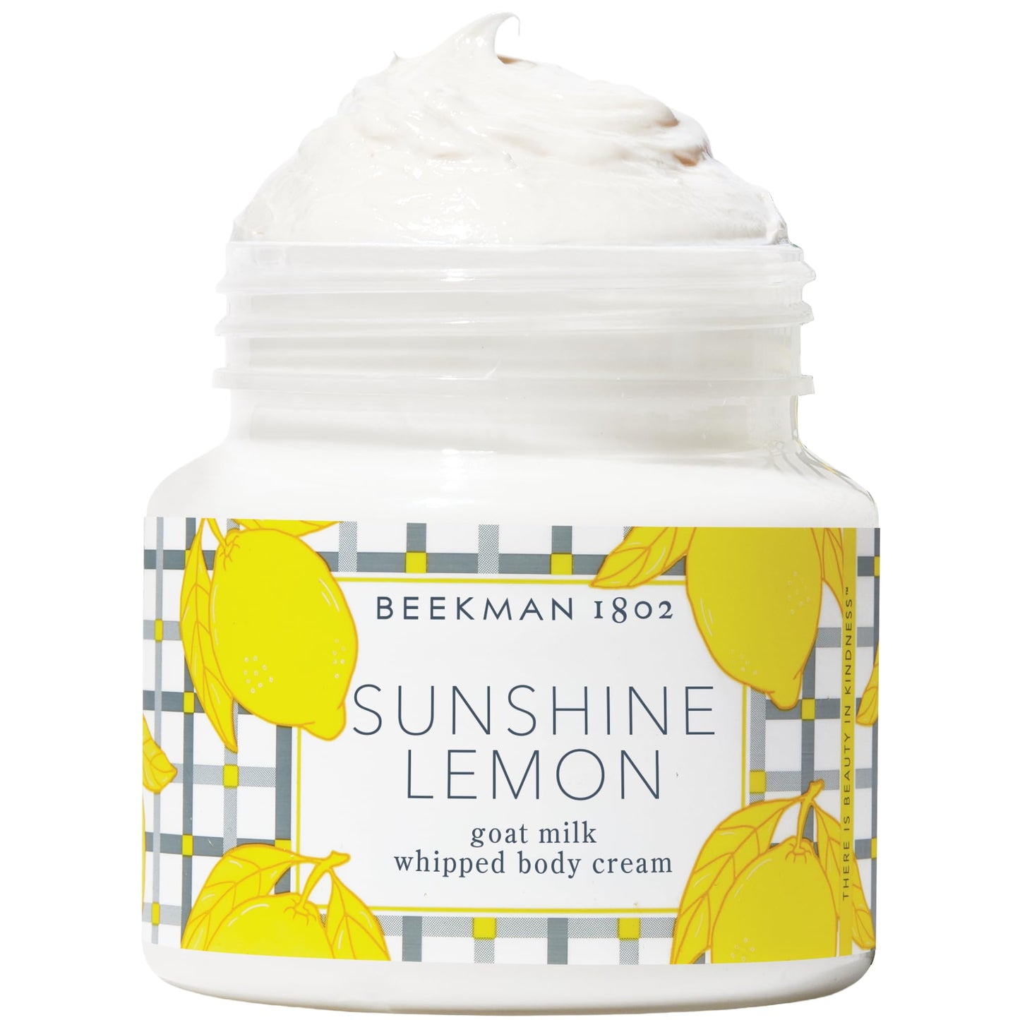Beekman 1802 Whipped Body Cream – Rich Body Butter & Moisturizing Body Cream, Goat Milk Lotion, Shea Butter & Vitamin E, Hydrating Body Moisturizer for Dry Skin - Sunshine Lemon 8 oz