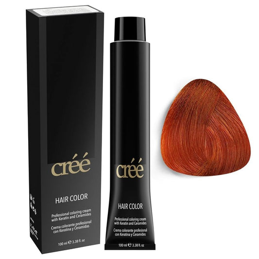 Cree Professional Hair Color - Intense Copper Blond | Long-Lasting Gray Coverage, 100ml (3.4 fl. oz.)