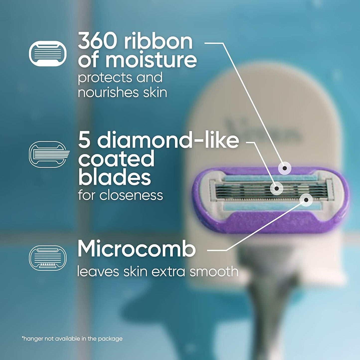 Gillette Venus Swirl Women's Razor - Precision Blades for Smooth Shaving