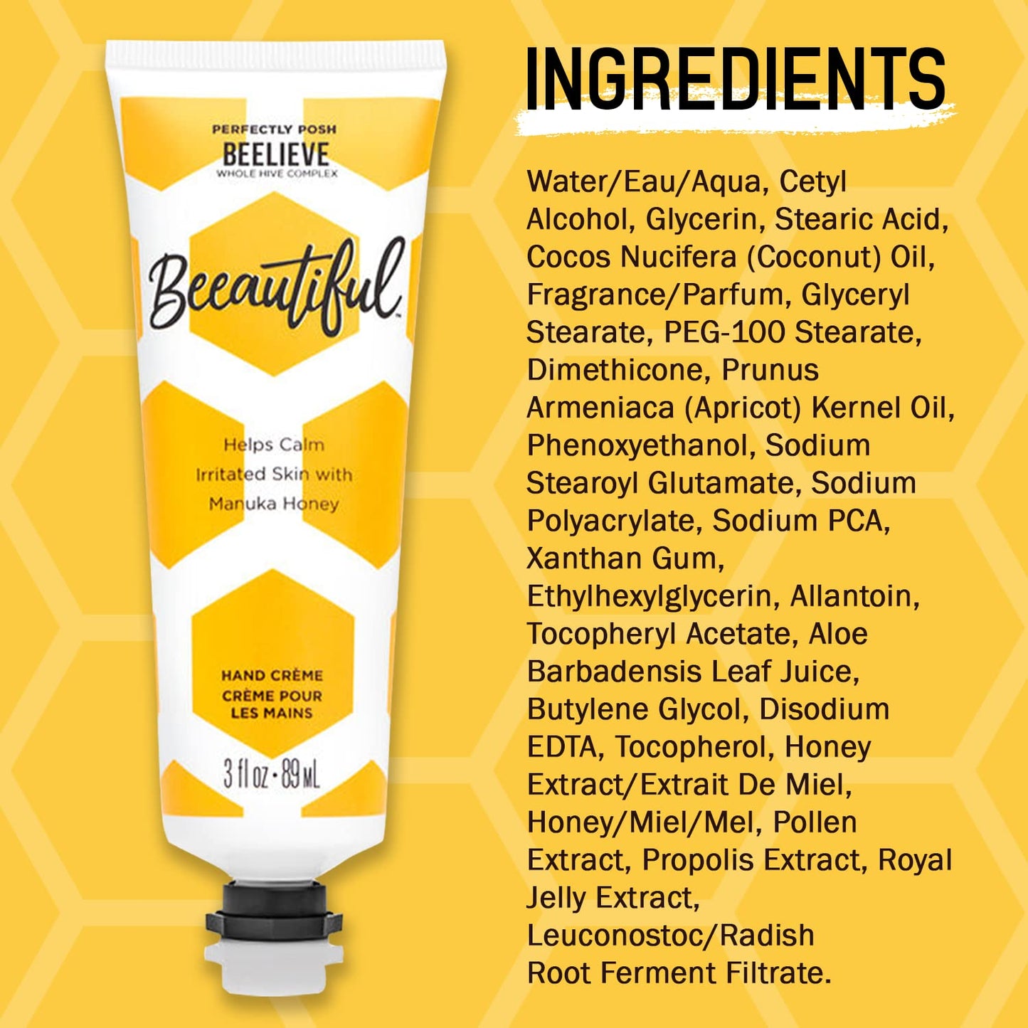 Perfectly Posh - Beeautiful Hand Cream - Hand Cream - 3 fl oz
