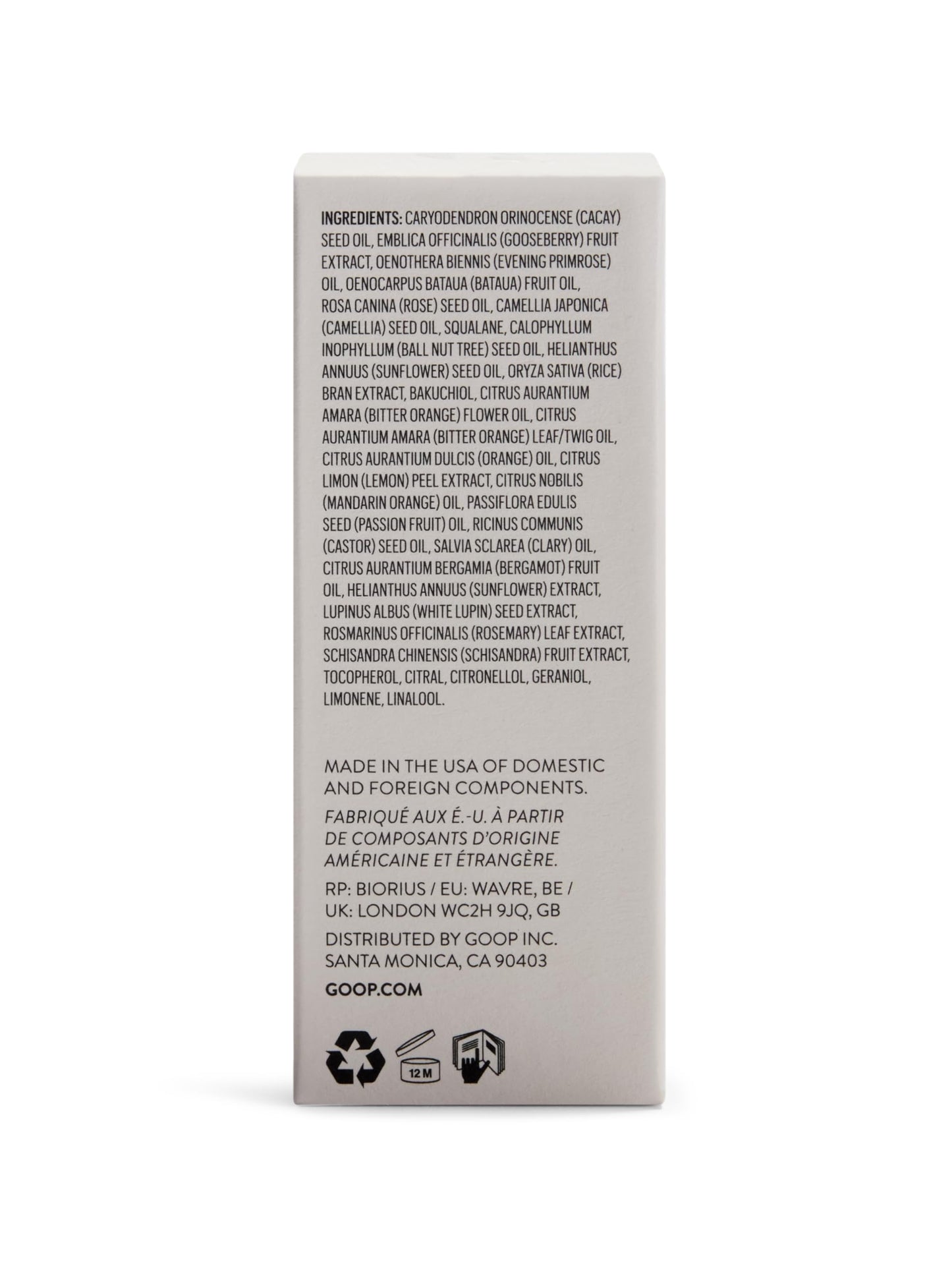 goop Beauty Nutrient Face Oil | Anti Aging Moisturizer for Smooth Skin Texture & Wrinkles | Bakuchiol, Cacay, & Organic Amla | 1 fl oz