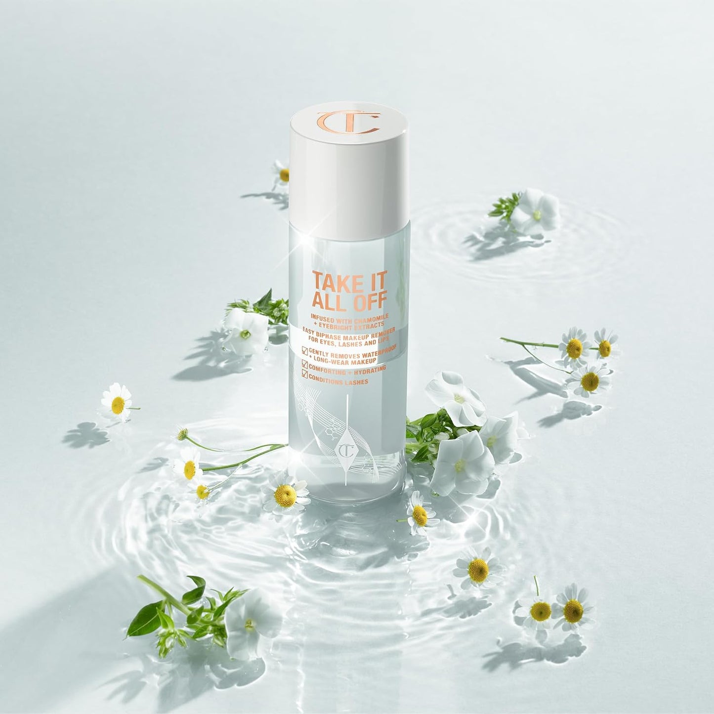 Charlotte Tilbury Makeup Remover - Bi-Phase Cleansing Oil with Soothing Chamomile | Removes Waterproof Makeup
