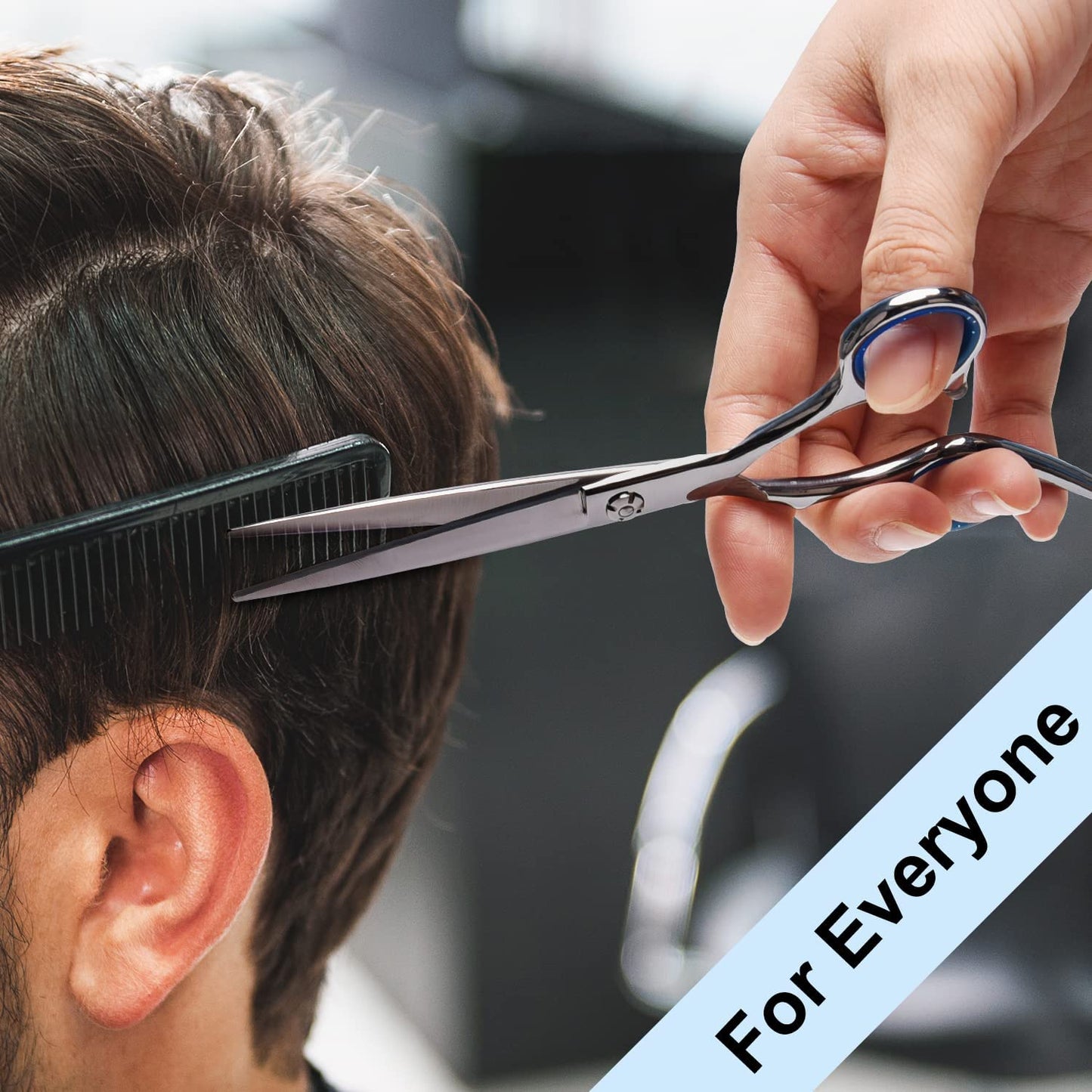 Professional Hair Cutting Scissors Kit - Japanese Stainless Steel Thinning Shears | 6.5 Inch Razor Edge