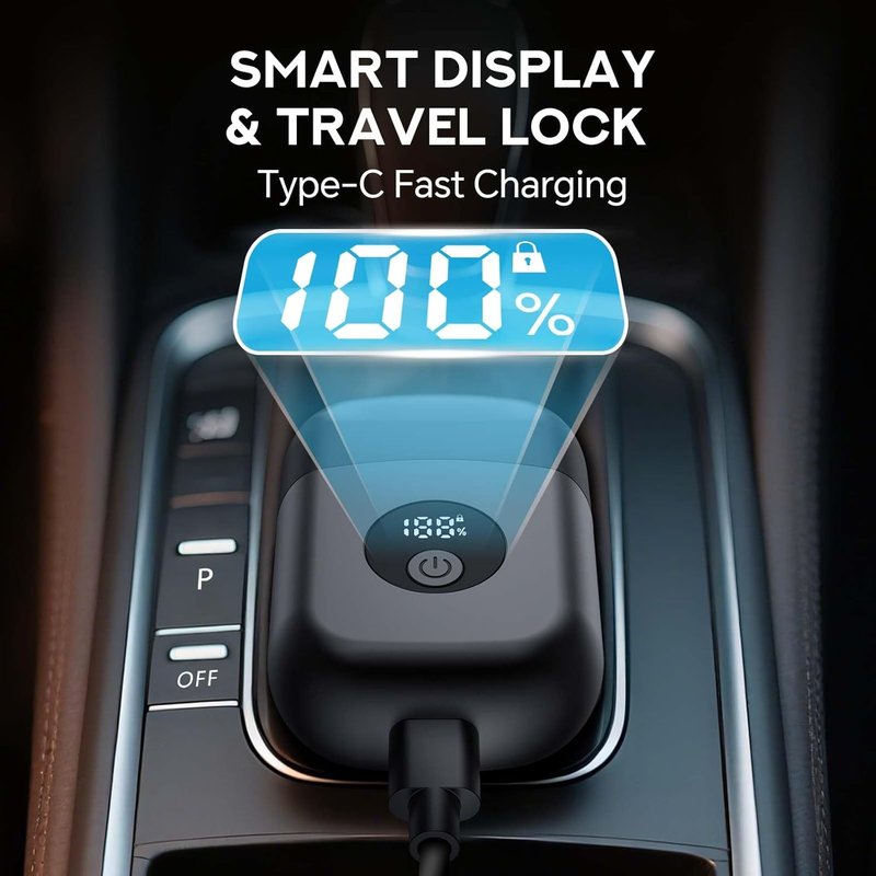 Electric Shaver for Men - 3 Floating Blades, IPX7 Waterproof, Rechargeable | Portable Wet/Dry Travel Use