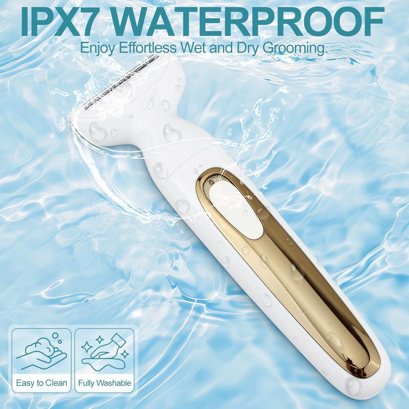 Electric Body Hair Trimmer - 4-in-1 Waterproof Shaver for Men & Women | Rechargeable Grooming Kit