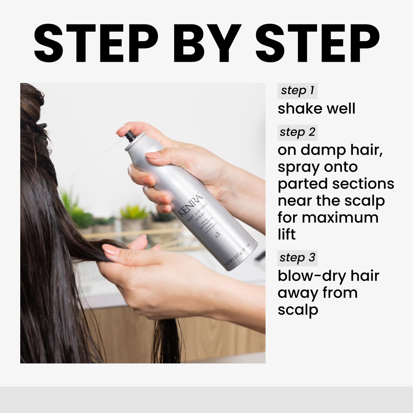 Kenra Root Lifting Spray 13 |Volumizing Foam |Medium Hold |Ultimate Lift & Lasting Style |Boosts Hair At The Root |Provides Flexible Fullness Without Weight or Stiffness |All Hair Types |8 oz (2-Pack)