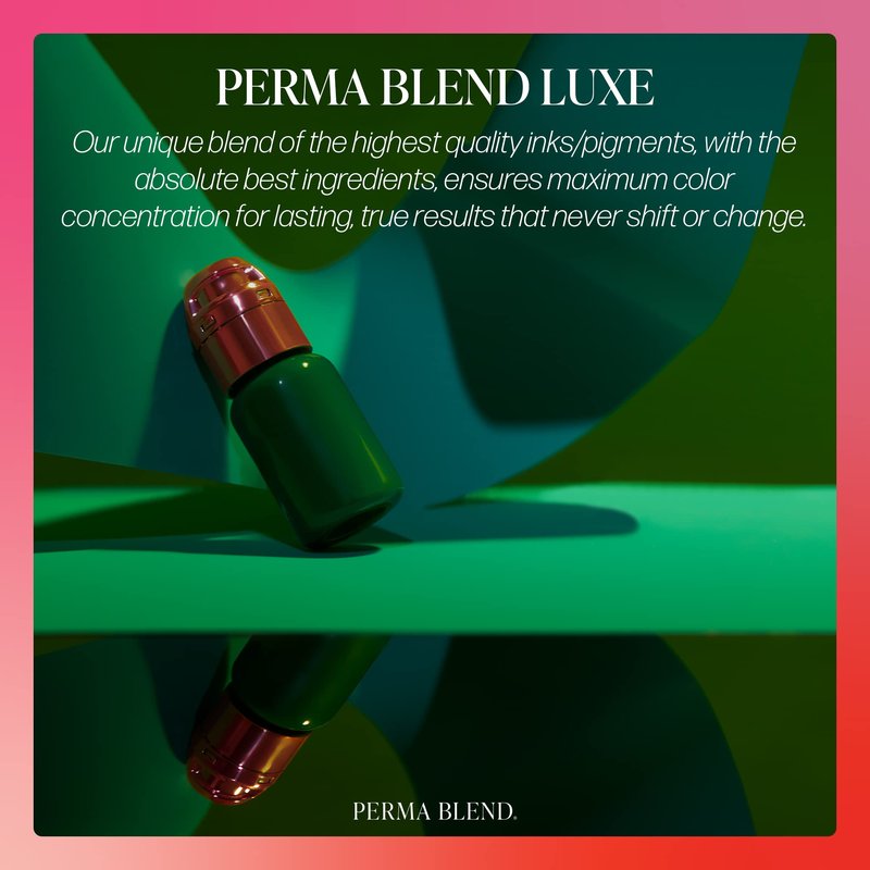 Perma Blend Luxe - Onyx - Microblading Ink for Permanent Eyeliner - Professional Tattoo Ink - Black Tattoo Ink Makeup - Vegan (0.5 oz)