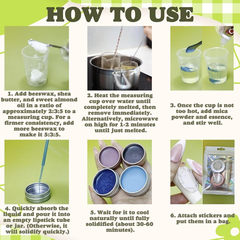DIY Lip Balm Making Kit - Shea Butter & Beeswax, Moisturizing Lip Gloss | Perfect Christmas Gift for Adults