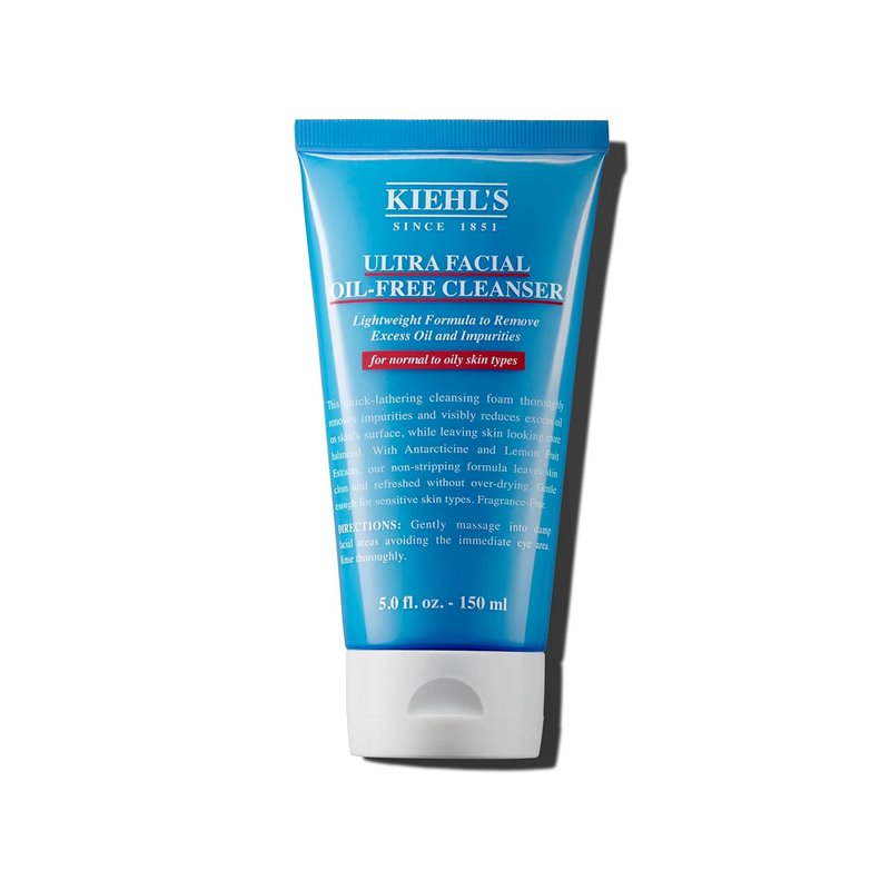 Kiehl's Ultra Facial Oil-Free Cleanser - Foaming Face Wash for Oily Skin | 5.0 fl oz, Paraben-Free, Natural Extracts