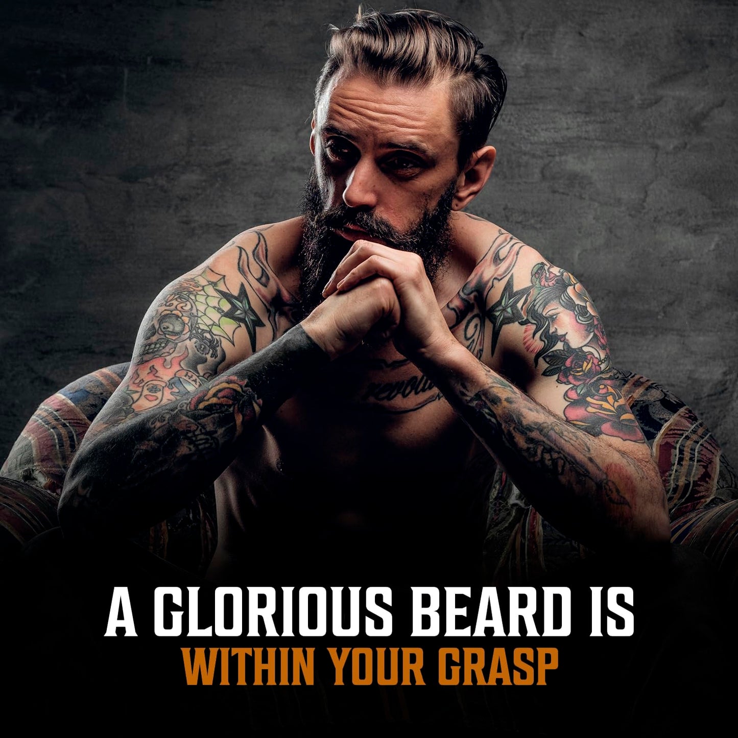 Viking Revolution - Ultimate Beard Kit Coffee and Whiskey - Beard Grooming Kit for Men with Beard Brush, Beard Comb, Beard Balm, Beard Oil, Beard and Moustache Scissors - Husband Gifts for Men