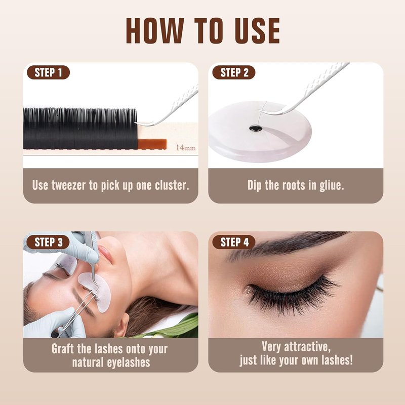 Classic Volume Lash Extensions - 0.03 CC Curl Mixed 8-15mm Trays | Super Matte Black Individual Lashes for Salons