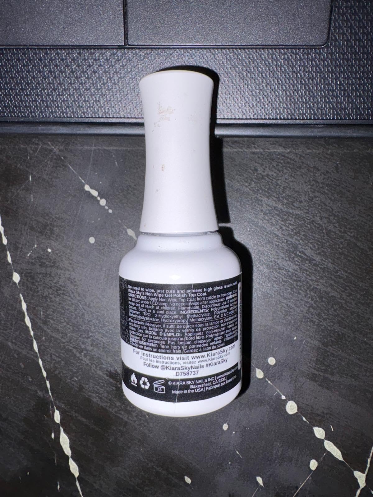 Kiara Sky Professional Nails LED UV Soak off Gel Polish Non Wipe Top Coat