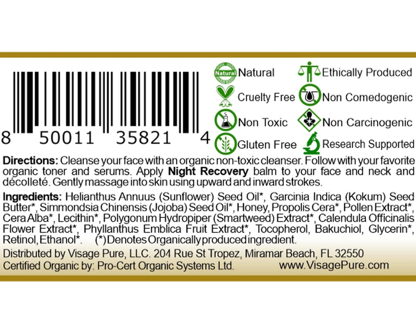 Visage Pure Fountain of Youth - Extra Strength Restorative Melting Balm- Powerful Combination of Retinol, Bakuchiol Oil, and Resveratrol. Immense Nutrition, Intensive Wrinkle Repair, Exceptional Glow