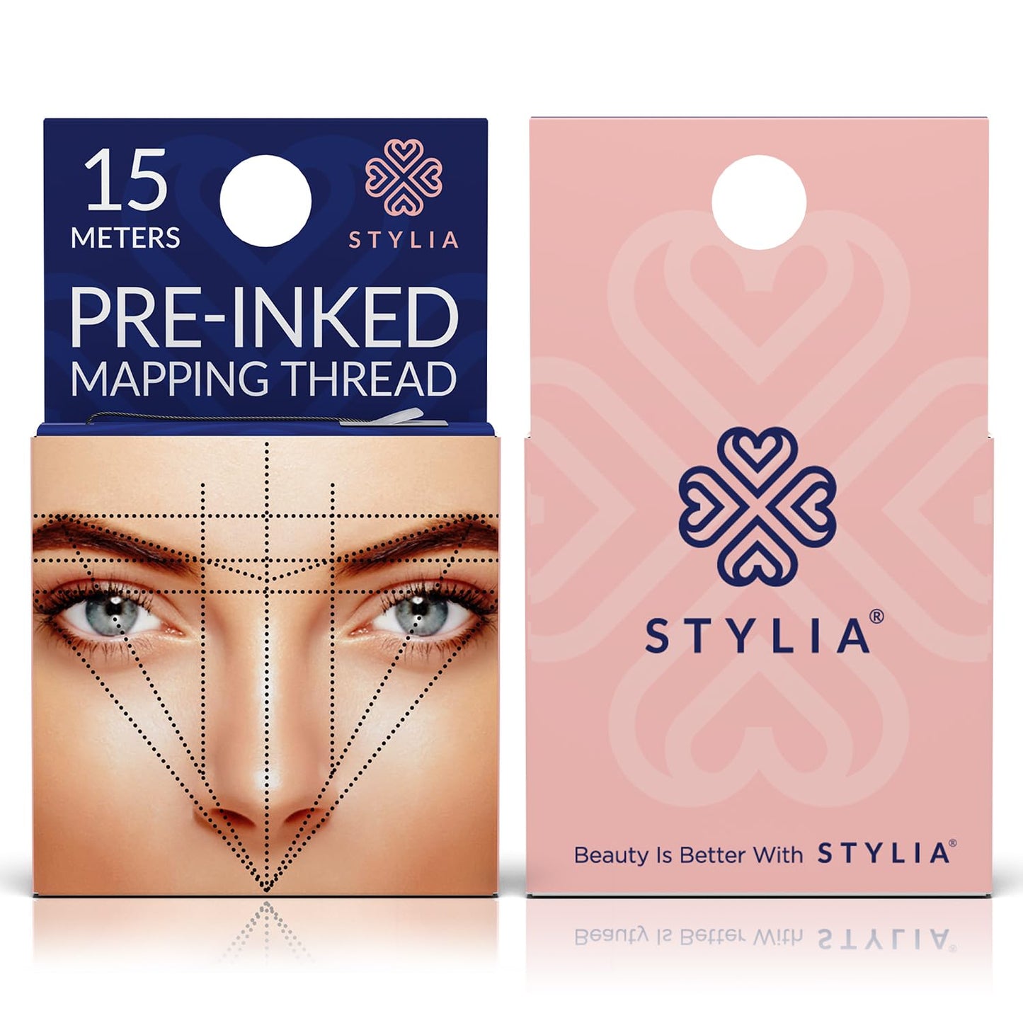 Microblading Supplies Pre-Inked Eyebrow Mapping String – 60 Meters - Ultra-Thin, Mess-Free Thread, Create a Crisp, Spot-on Brow Map Every Time – Hypoallergenic, Cosmetic Grade For Permanent Makeup