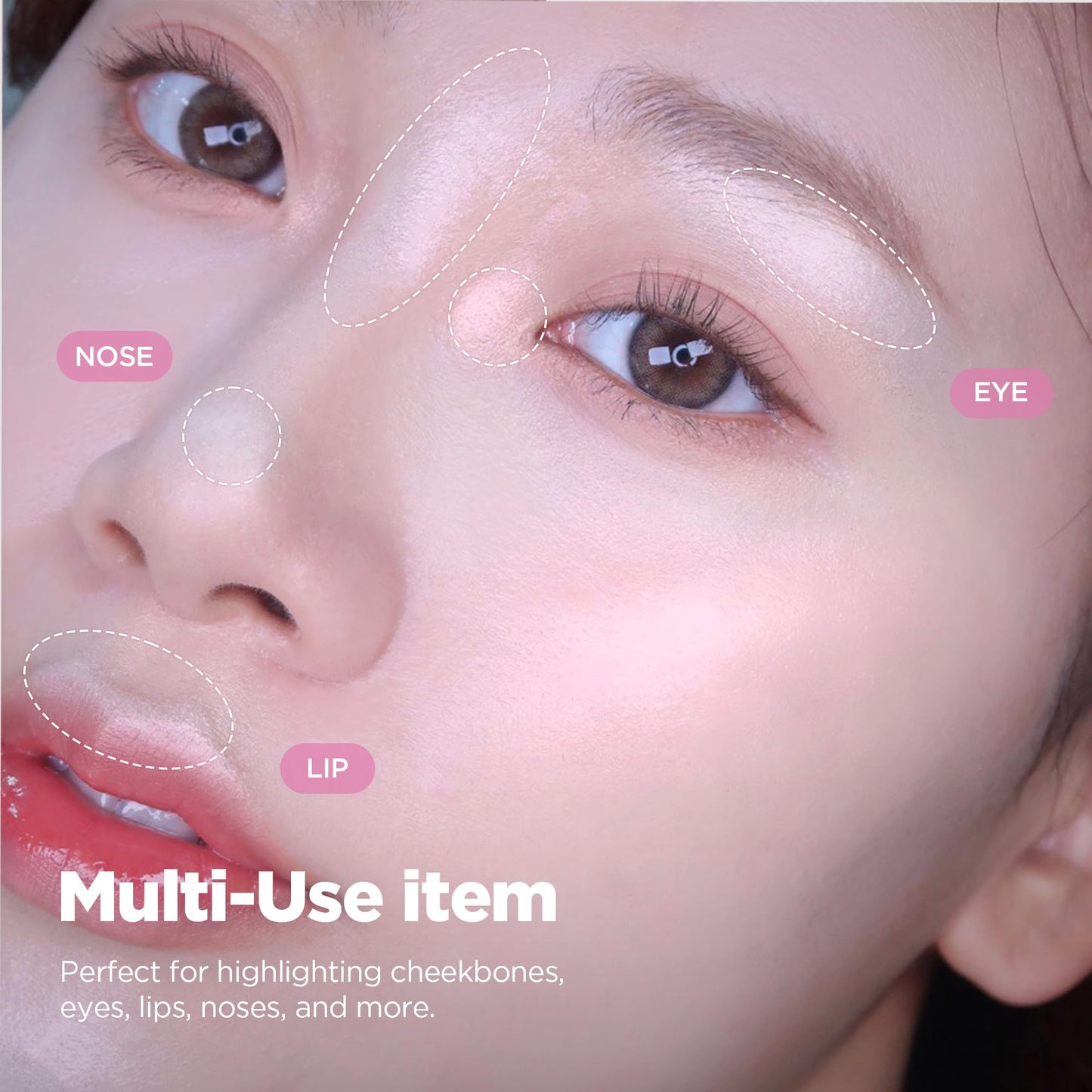 lilybyred Luv Beam Glow Veil | Korean Heart-Shaped Highlighter, Illuminating Shimmer, Radiant Glow, Silky Powder Texture, Buildable & Blendable, Lightweight & Long-Lasting, 0.11 oz. (02 Holy Beam)