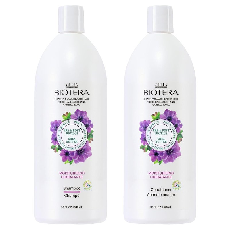 Biotera Moisturizing Shampoo - Hydrating Formula for Dry, Fine Hair | Vegan, Paraben-Free, Color-Safe