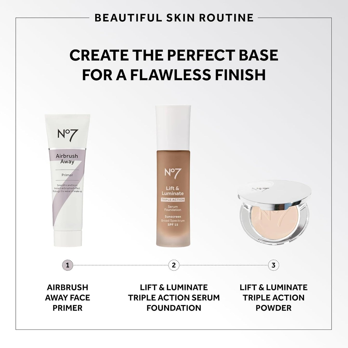 No7 Airbrush Away Face Primer - Hydrating Makeup Primer with Hyaluronic Acid for Smooth, Flawless Skin (30ml)