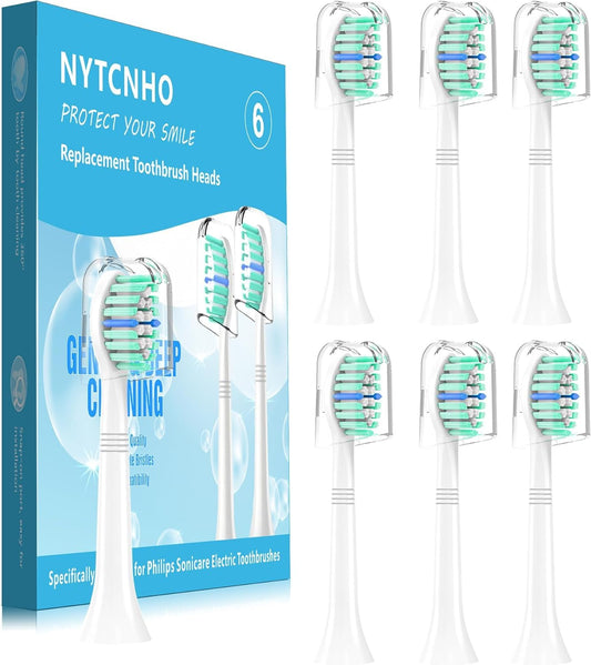 Replacement Toothbrush Heads Compatible with Philips Sonicare Electric Toothbrush,Replacement Brush Head for Replacement Heads C1 C2 G2 W 4100 HX9023/65 HX6062/65 and More Sonicare Snap-on Handles